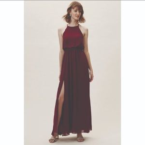 BHLDN Cayenne Dress Bordeaux Dress